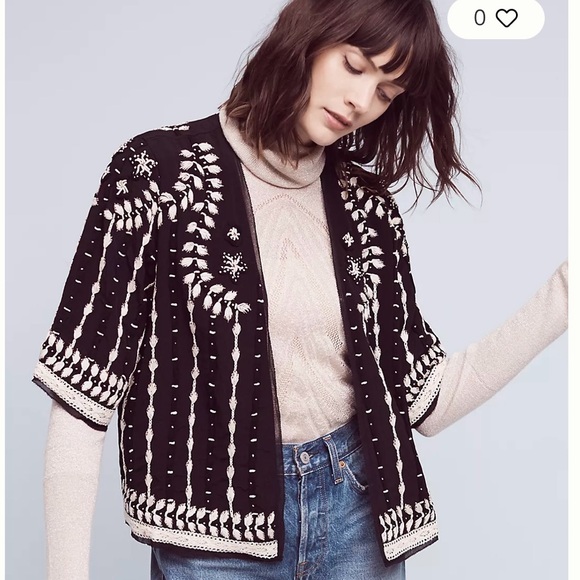 Anthropologie Jackets & Blazers - Love Sam Anthropologie Beaded Richmond Jacket - MEDIUM